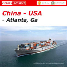 Professionelle Ocean Shipping Tür zu Tür Sendung Atlanta, USA